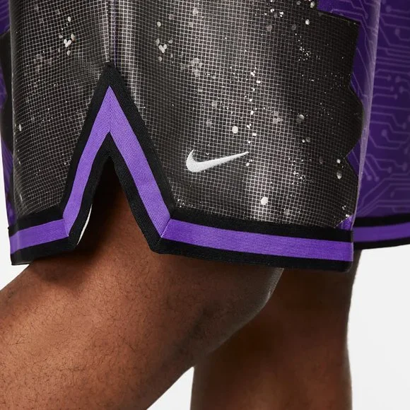 NIKE LEBRON X SPACE JAM GOON SQUAD DRI-FIT BASKETBALL SHORTS Purple DJ3875-560 - Picture 10 of 12